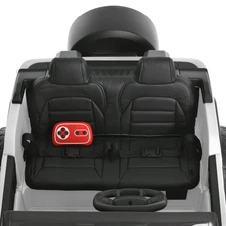 Двухместный детский джип JJ 2500 EBLR-1 (24V) белый, светятся фары, музыка фото 18