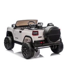 Двухместный детский джип JJ 2500 EBLR-1 (24V) белый, светятся фары, музыка фото 33