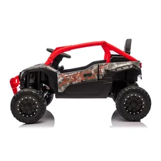 Детский электромобиль JS 330 EBLR-2-3 (24V) багги черно-красный, мягкое сиденье, Kawasaki фото 77