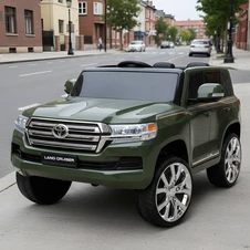 Детский электромобиль джип JJ 2022 EBLR-10 (24V) хаки, 4 мотора, Toyota