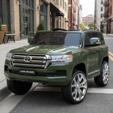 Детский электромобиль джип JJ 2022 EBLR-10 (24V) хаки, 4 мотора, Toyota купить