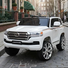 Детский электромобиль джип JJ 2022 EBLR-1 (24V) белый, 4 мотора, Toyota фото 33