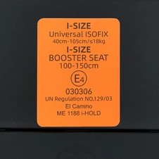 Автокресло El Camino i-Hold ME 1188 Natural Beige бежевое, i-SIZE R129, isofix, фаза 1,2 фото 16
