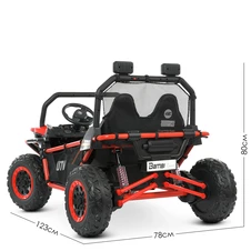 Двухместный детский багги M 4969 EBLR-5 (24V) зеленый, EVA колеса фото 66