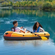 Двухместная надувная лодка Intex 66312, Challenger 2 Set, 236 х 114 х 41 см. купить