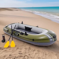 Двухместная надувная лодка Intex 66332, Seahawk 2 Set, 236 х 114 х 41 см.