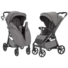 Прогулочная коляска Carrello Bravo Carbon CRL-5530 Liberty Grey серая, регулируемая ручка фото 11