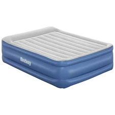Надувная велюр кровать Bestway 67614 двуспальная, с электронасосом, 203 х 152 х 56 см. фото 16