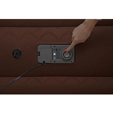 Надувная велюр кровать Bestway 69160 двуспальная, с электронасосом, 203 х 152 х 51 см. фото 66