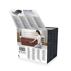 Надувная велюр кровать Bestway 69160 двуспальная, с электронасосом, 203 х 152 х 51 см. фото 88