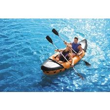 Надувная лодка Bestway 65077 двухместная байдарка, Lite-Rapid X2 Kayak, 321 х 88 х 41 см. фото 11