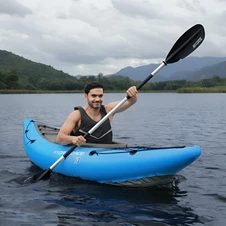 Надувная лодка Bestway 65115 одноместная байдарка, Cove Champion, 275 х 81 см.