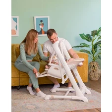 Стульчик - качели Carrello Cascata CRL-10303 Ash Grey серые, с функцией укачивания фото 44