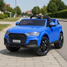 Детский электромобиль M 5796EBLRS-4 Audi синий с мягким сиденьем купить