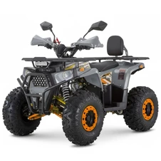 Квадроцикл на аккумуляторе HB-EATV1450F-P-11-7(MP3) V2 серо-оранжевый с мотором 1450W