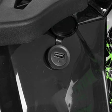 Квадроцикл на аккумуляторе HB-EATV1450F-P-11-7(MP3) V2 серо-оранжевый со спинкой фото 16