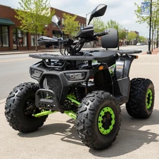 Квадроцикл на аккумуляторе HB-EATV1450F-P-5(MP3) V2 зеленый с мотором 1450W фото 55