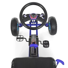 Детский карт M 0645(2)-1 педальный белый с регулируемым сиденьем фото 44