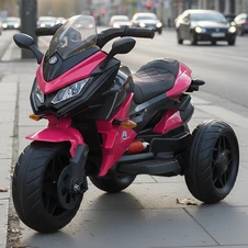 Детский мотоцикл Bambi M 4274ELR-8 розовый пульт управления