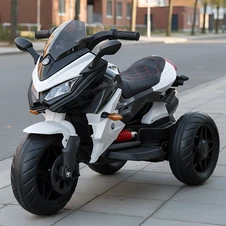 Детский мотоцикл Bambi M 4274ELR-1 белый пульт управления