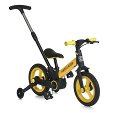 Велосипед - трансформер Prof1 Kids 12 д. MB 1021-7 желтый с родительской ручкой