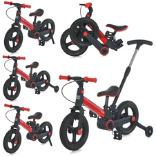 Велосипед - трансформер Prof1 Kids 12 д. MB 1021-7 желтый с родительской ручкой фото 18