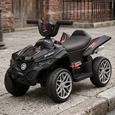 Детский квадроцикл на аккумуляторе M 6181ELR-2 черный с пультом