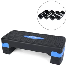 Трехступенчатая степ - платформа MS 0533-4 черно-синяя