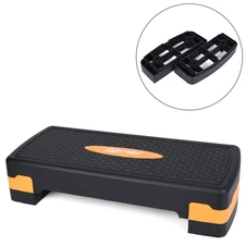 Двухступенчатая степ - платформа MS 0534-7 черно-оранжевая