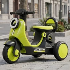 Детский мотоцикл на аккумуляторе M 6298BR-5 зеленый с пультом