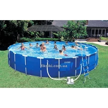 Каркасный бассейн Intex 28262 Metal Frame Pool (732х132)