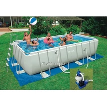 Каркасный бассейн Intex 28352 Rectangular Ultra Frame Pool (549х274)