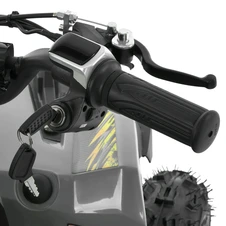 Подростковый квадроцикл Prof1 HB-FFG1000-11-6 серо-желтый три аккумулятора 12V/12Ah фото 88