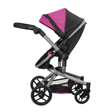 Коляска для куклы Carrello Fortuna 9695 Rose red малиновая купить