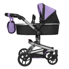 Коляска для куклы Carrello Fortuna 9695 Purple фиолетовая