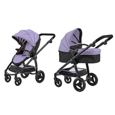 Коляска для куклы Carrello Ultra 9696 Purple фиолетовая с сумочкой 2 в 1 фото 33