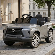 Детский электромобиль джип M 6301EBLR-11 серый Lexus с EVA колесами