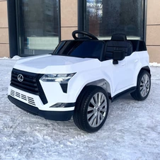 Детский электромобиль джип M 6301EBLR-11 серый Lexus с EVA колесами фото 66