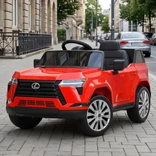 Детский электромобиль джип M 6301EBLR-3 красный Lexus с EVA колесами