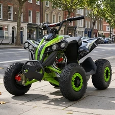 Подростковый квадроцикл Prof1 HB-EATV1200Q-5(2)ST неоново-зеленый с двигателем 1200 Вт