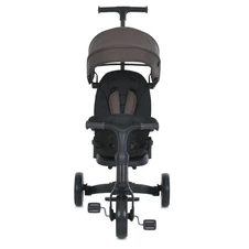 Трехколесный велосипед - беговел MT 1036 black черный с ручкой фото 11