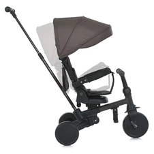 Трехколесный велосипед - беговел MT 1036 black черный с ручкой фото 29