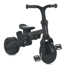 Трехколесный велосипед - беговел MT 1036 black черный с ручкой купить