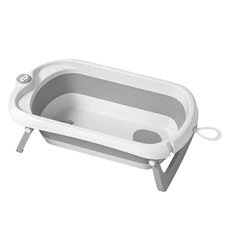 Ванночка для купания Carrello Mira CRL-17103 Cloud Grey серая с подушкой