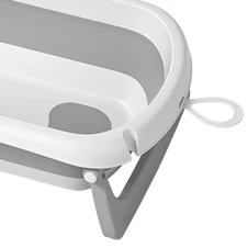 Ванночка для купания Carrello Mira CRL-17103 Cloud Grey серая с подушкой фото 11