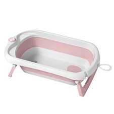 Ванночка для купания Carrello Mira CRL-17103 Blush Pink розовая с подушкой