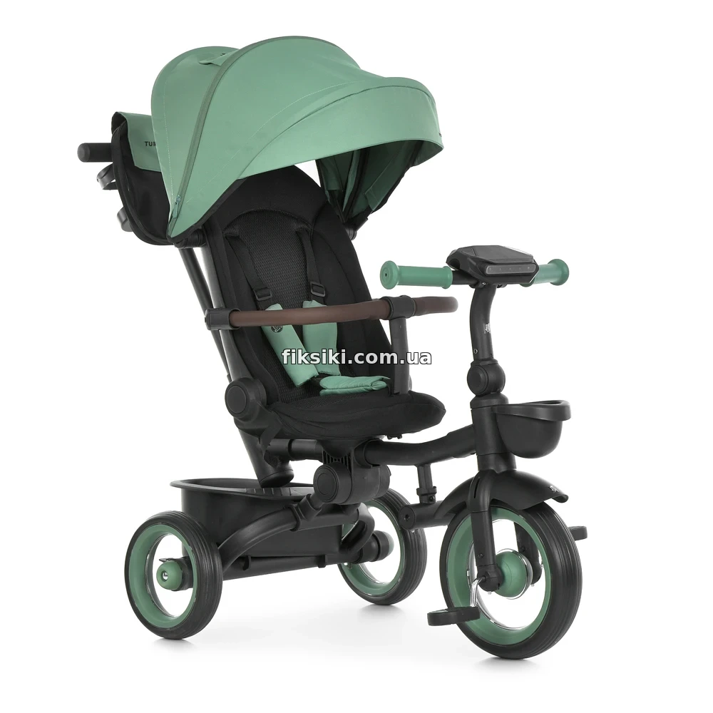 Трехколесный велосипед с ручкой MT 1038-1 Sea Green зеленый