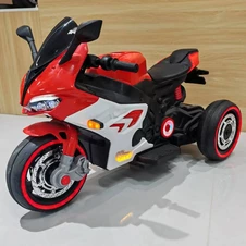 Детский электромотоцикл M 6307EL-3 красный с EVA колесами