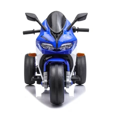 Детский электромотоцикл M 6307EL-4 синий с EVA колесами фото 11