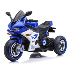 Детский электромотоцикл M 6307EL-4 синий с EVA колесами купить